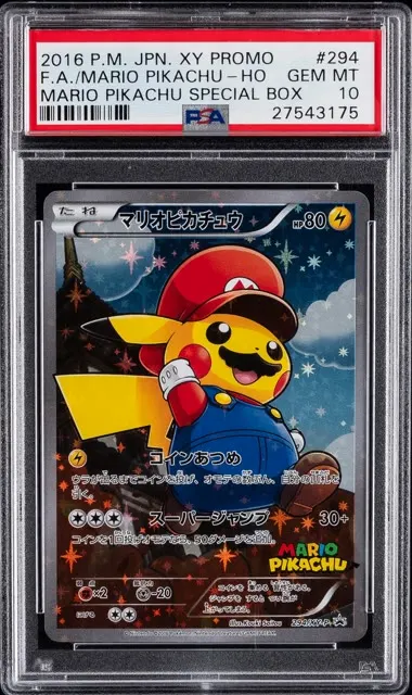 Mario Pikachu PSA 10