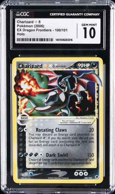 Charizard Gold Star CGC 10